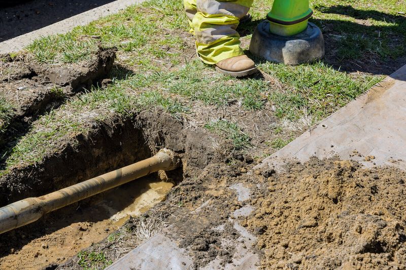 Best Coast Plumbing sewer line equipment on a job site